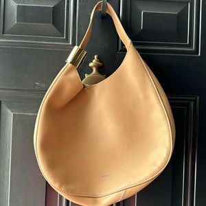 JIMMY CHOO Stevie Nude colored shoulder bag